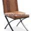 Z681 the best selling pu crocodile leather nordic metal dining chair