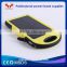 Guangzhou top ten selling products Solar Power Bank 8000mAh Solar Mobile Phone Charger Solar Charger
