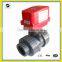 2-way motorized control ball valve for water control equipment UPVC NPT both female thread AC220v