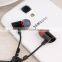 New technology zipper earphone free sample in ear headphones wholesale shenzhen zip earphone