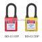 Good sale durable Nylon Shackle Dust-proof Safety Padlock Can be Customized