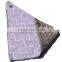 2016 Chevron Pattern Taupe Cotton Baby Bib Made in China 9 Designs