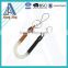 High Quality Split Ring Lobster Clip Plastic Stretch Coiled Lanyard Keychain
