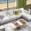 2017 New Collection High Quality Cotton and Line Fabric Solid Wood Construction Sofa Set
