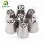 7pcs stainless steel russian tulip nozzles flower icing piping tips pastry tubes set