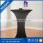 Hot Sale Cheap Polyester Spandex Table Cloth for Cocktail Table in Party and Banquet