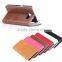 Oil painting leather wallet case for Samsung S6 edge
