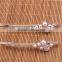 18K Gold Plated Pearl Butterfly Hairpins Woman/Girl's Austrian Crystal Hairwear Headdress Accessory Headwear