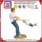 Father and Daughter Blue Jeans Swinging Resin Figurine