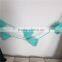 hand made colorful triangle crochet halloween banner