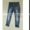 Hot-selling ladies jeans pent with flower linging top desig