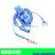 Blue Conductive Coiled Cord ESD Wrist Strap