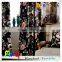 New Black background heavy curtain velvet printed fabric for living room/ bedroom