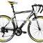 26-Inch Road Bike 700C High Carbon Stainless Steel Removable Black And Yellow Bike High-End Race car Bike