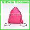 Gift Blank Custom Printed Black Drawstring Bags Personalized