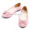 Hot Sale 2015 New Arrival Korean Style Women's Flat Shoes With Bowknot Pink Black Casual Daily Occacion Free Shipping