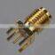 5 insertion Female Straight PCB through hole SMA connector