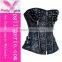 Hot top satin boned corset and bustiers corset