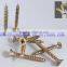 yellow/white zinc star chipboard screw for MDF