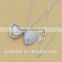 S925 pure silver micro pearl conch necklace sterling silver 3 d pearl conch necklace