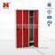 New Design Bedroom Furniture Clothes Almirah Metal wardrobe cabinets / 3 door Godrej Steel almirah hot selling