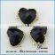 100pcs puffy blue heart Acrylic Charm Pendants 13.85*14mm