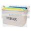Coffee PE Coating Waterproof Printed Sturdy Jute Organizer Basket , Eco-friedly Jute Storage Basket