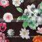 beautiful floral organza burnout fabric for curtain women dress