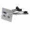 Aluminum metal VGA, HDMI, USB, 3.5mm audio wall plate face plate