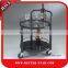 Glass laundry beauty type collection stainless steel serving cart