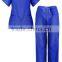 China Factory Unisex Medical Scrub Set V-neck 2 Pocket Top and Pant 2 Piece Set