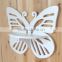 Mini wood plastic carved white wall shelf for decoration