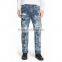 Biker Jeans Blue Denim jeans pantalon (LOTK061)