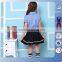 2016 Custom high quality model of primary school young girl sexy school uniform