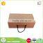 Darlee factory wholesale custom logo printed brown shoe box with handle