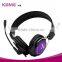 high quality fashionable hot selling mini USB headphone with microphone and volume control for computer tv