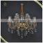 Comtemporary Large Crystal Chandelier Pendant Light, Hanging Candle Light LED Chandelier with Changing Color