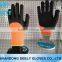 cheapes latex household gloves Knitted Cuff Foam Wrinkle Latex Palm Coated Safety Working Gloves