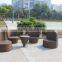 Rattan outdoor furniture cafe table chair set