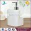 Best selling products square dessert ceramic hotel liquid soap dispenser