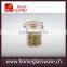 hot sale 4 pcs glass storge jar with stainless steel clips & silica gasket