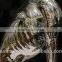 Electroplated silver resin large sitting Italian greyhound statue