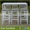 White rattan bar furniture cheap bar stools