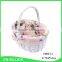 Wholesale white wicker woven wedding basket for decoration