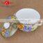quality first kitchenware 3pcs new enamel lid enamel casserole set wholesale