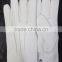 white leather gloves