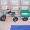 kids/children ride on tricycle toy trailer green/TC1803F