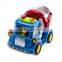 Push and Go Friction Powered Car Toys for Boys - Street Sweeper Truck, Cement Mixer Truck, Harvester Toy Truck