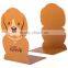 Metal steel cartoon bookends by silk printing