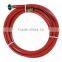 3/4" 23mm*19mm 50ft High Quality Polyester Fiber Braided Reinforced red Pvc tube made in china low price abrasion resistance